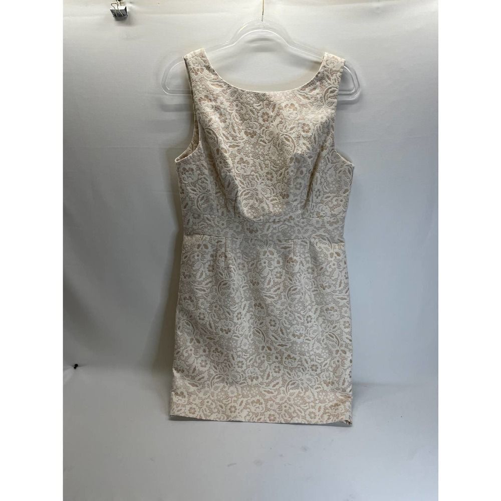 Megan Masters Fitted Lace Dress High Neckline Bridal Size 12